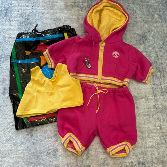 1995 ✨Retired✨Pleasant Company Miss AG Bear Athletic Sweatsuit w/whistle - Picture 1 of 7